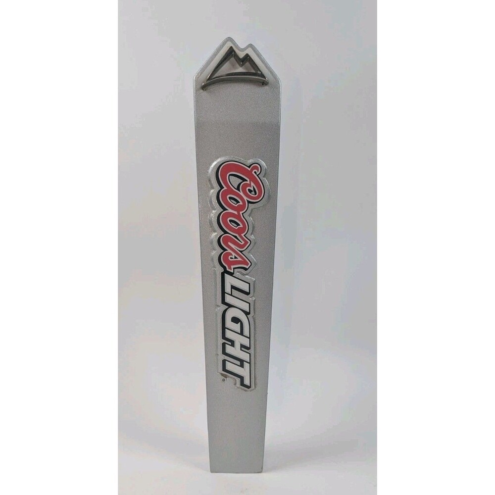 Coors Light Silver Mountain Beer 12" Tap Handle Draft Faucet Knob Breweriana Bar